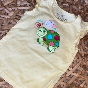 Girls Sz 5 Short Sleeve Tee Faded Glory